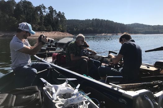 Tournage d'un film promotionnel sur la pêche