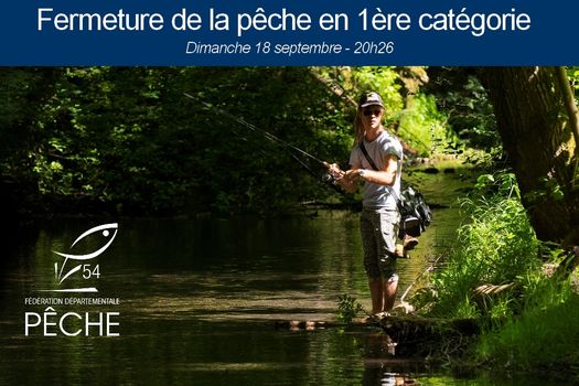 Fermeture de la pêche en 1ère catégorie