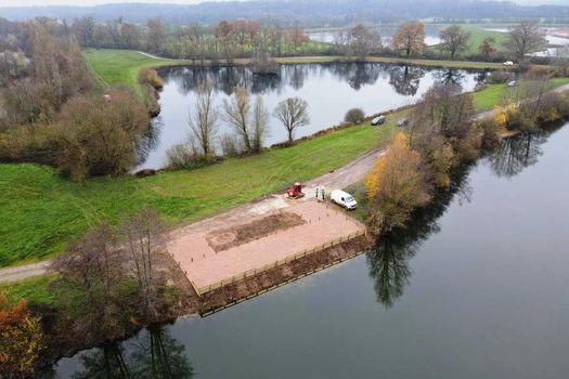 Création d'une aire de pêche partagée sur l'étang fédéral Boury