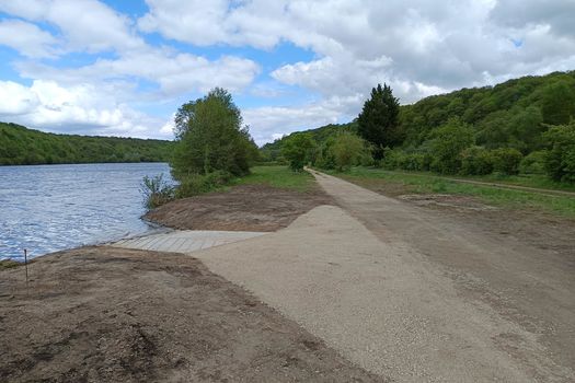 Nouvelle rampe de mise à l'eau à Aingeray !