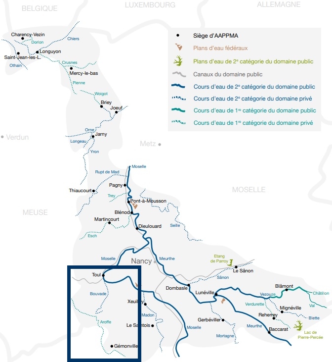 Les Cours D Eau De 1ere Categorie En Meurthe Et Moselle Federation De Peche De Meurthe Et Moselle