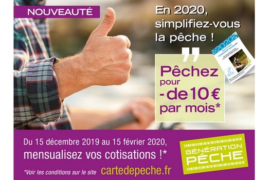 Cartes de pêche 2020